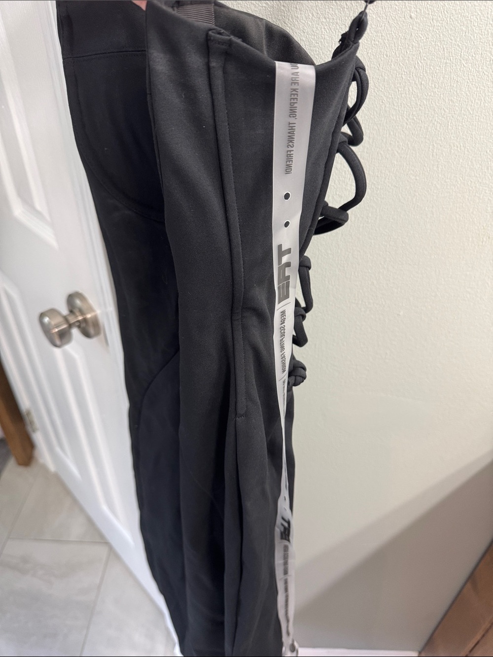 TA3 Black Sculpted Midi Dress with Adjustable Straps - Picture 2 of 2
